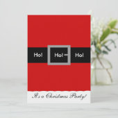 Invitation de Noël de costume de Père Noël, Ho ! , (Debout devant)