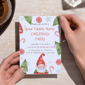 Invitation de Noël de famille confortable | Soin d