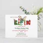 Invitation de Noël de la fête de Noël de la mignon (Debout devant)