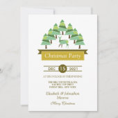 Invitation de Noël de la Forêt de Cerfs d'Or (Devant)