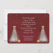 Invitation de Noël de la Maison victorienne (Dos)