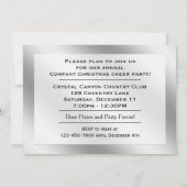 Invitation de Noël de l'entreprise (Dos)