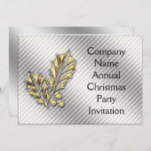 Invitation de Noël de l'entreprise (Devant / Derrière)