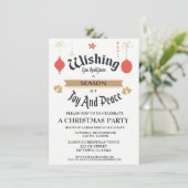 Invitation de Noël de l'entreprise modifiable (Debout devant)