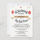 Invitation de Noël de l'entreprise modifiable (Devant)