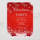 invitation de Noël de luxe, (Devant / Derrière)