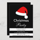 Invitation de Noël de Père Noël moderne (Devant / Derrière)