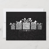 Invitation de Noël de Sparkle Gift (Dos)