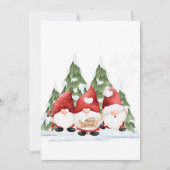 Invitation de Noël de trois Gnome (Devant)