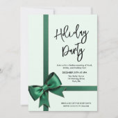 Invitation de Noël de vacances à l'arc vert (Devant)