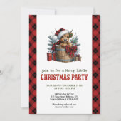 Invitation de Noël de vache des Highlands avec des (Devant)