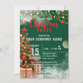 Invitation de Noël d'entreprise saisonnière (Devant)