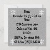 Invitation de Noël des Caroleurs de Noël (Dos)