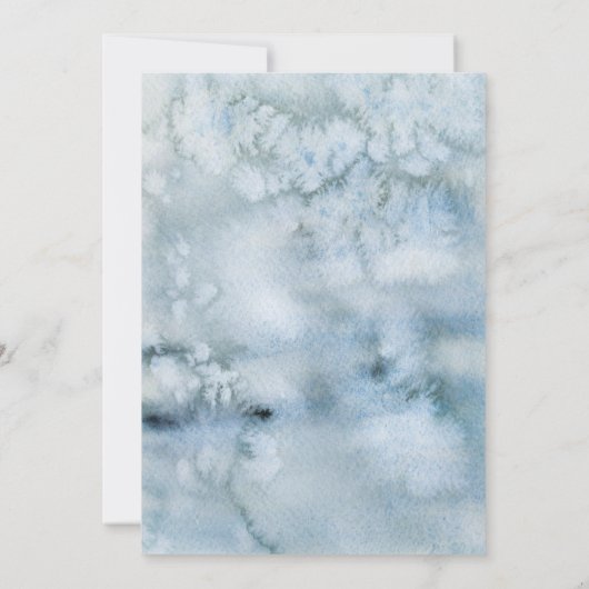 Invitation de Noël d'hiver (Dos)