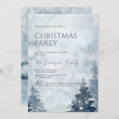 Invitation de Noël d'hiver (Devant / Derrière)