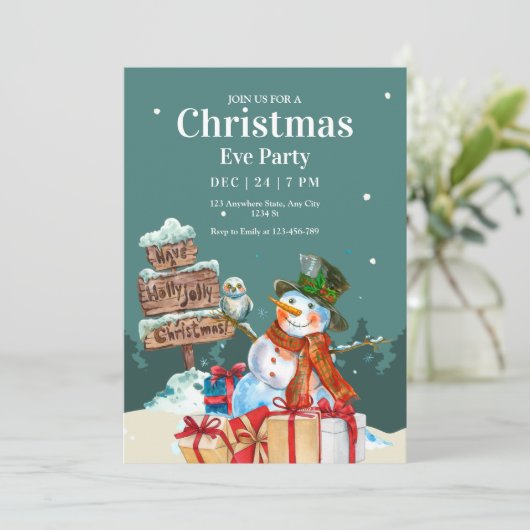 Invitation de Noël, Dîner de Noël (Debout devant)