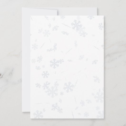 Invitation de Noël, Dîner de Noël (Dos)