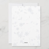 Invitation de Noël, Dîner de Noël (Dos)