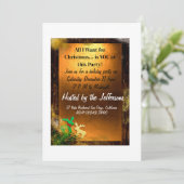 Invitation de Noël doré (Debout devant)