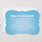 Invitation de Noël du bonhomme de neige de 5 po x  (Dos)