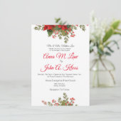 Invitation de Noël du mariage (Debout devant)