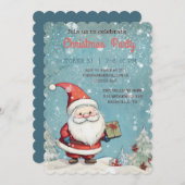 Invitation de Noël du Père Noël (Devant / Derrière)