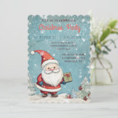 Invitation de Noël du Père Noël (Debout devant)