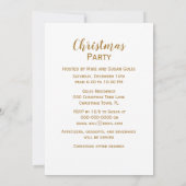 Invitation de Noël du Père Noël vintage (Dos)