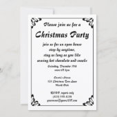 Invitation de Noël du Père Noël vintage (Dos)