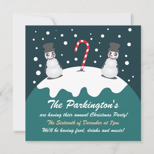 Invitation de Noël du pôle Nord (Devant)