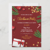 Invitation de Noël élégante (Devant)