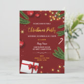 Invitation de Noël élégante (Debout devant)