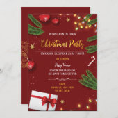 Invitation de Noël élégante (Devant / Derrière)