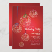 Invitation de Noël élégante (Devant / Derrière)