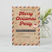 Invitation de Noël élégante - Personnalisable (Debout devant)