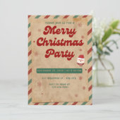 Invitation de Noël élégante - Personnalisable (Debout devant)