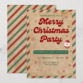 Invitation de Noël élégante - Personnalisable (Devant / Derrière)