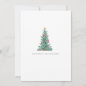 Invitation de Noël élégante personnalisée (Dos)