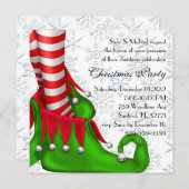 invitation de noël elf shoe (Devant / Derrière)