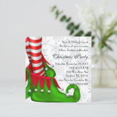 invitation de noël elf shoe (Debout devant)