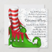 invitation de noël elf shoe (Devant)