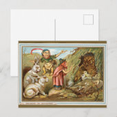 Invitation de Noël Elves et Bunnies (Devant / Derrière)