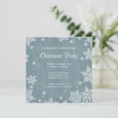 Invitation de Noël en bois rustique (Debout devant)