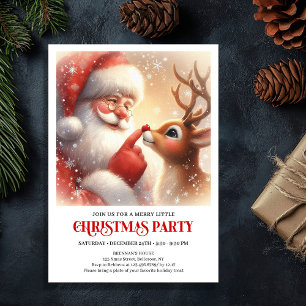 Invitation de Noël festive pour la famille avec le