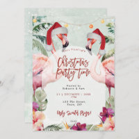 Invitation de Noël flamand tropical