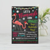 Invitation de Noël Flamant rose (Debout devant)