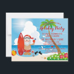 Invitation de Noël Funny Beach<br><div class="desc">Drôle invitation de fête de Noël de plage. Le texte peut être modifié en utilisant à droite le menu "Détails". Pour tout adapter à vos besoins, cliquez sur le bouton "Personnaliser" et vous pouvez modifier le style et la couleur du texte. D'autres couleurs sont disponibles. Veuillez me contacter si vous...</div>