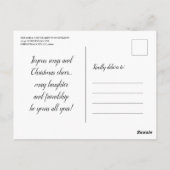 Invitation de Noël Funny Beach (Dos)