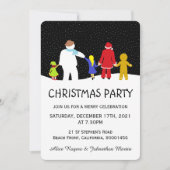 Invitation de Noël Gang Fête (Devant)