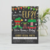 Invitation de Noël Genre Reveal (Debout devant)